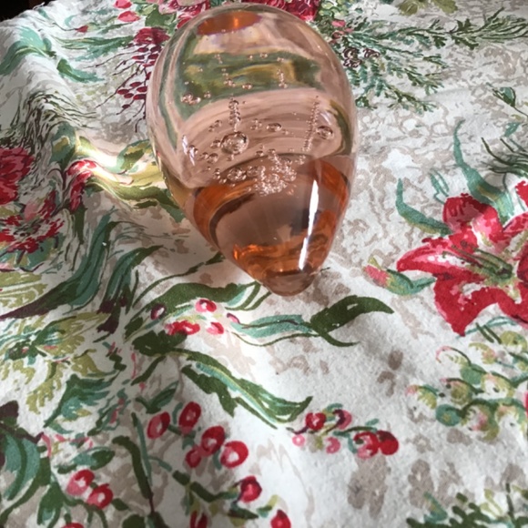 Vintage Glass Paper Weight - Glass Egg Shaped Paper Weight - Desk Paper Weight - Picture 2 of 6